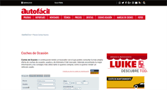 Desktop Screenshot of cochesocasion.autofacil.es