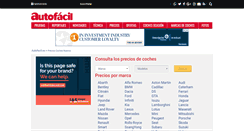 Desktop Screenshot of cochesnuevos.autofacil.es