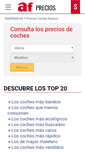 Mobile Screenshot of cochesnuevos.autofacil.es
