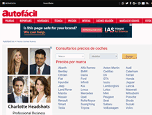 Tablet Screenshot of cochesnuevos.autofacil.es